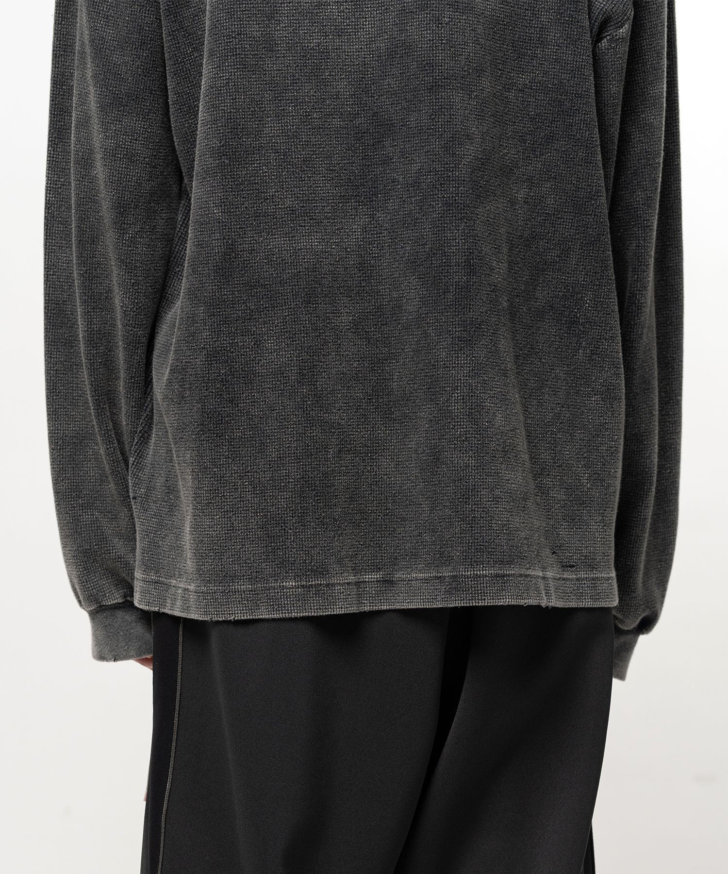 Bleached Waffle Long Sleeve T-Shirt