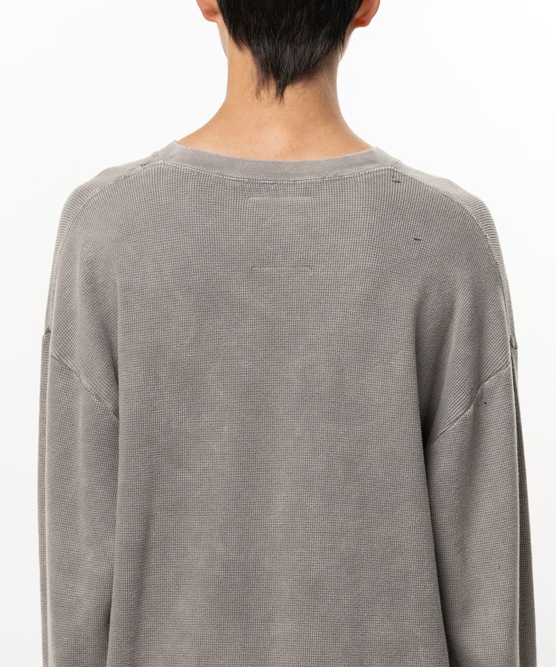Bleached Waffle Long Sleeve T-Shirt