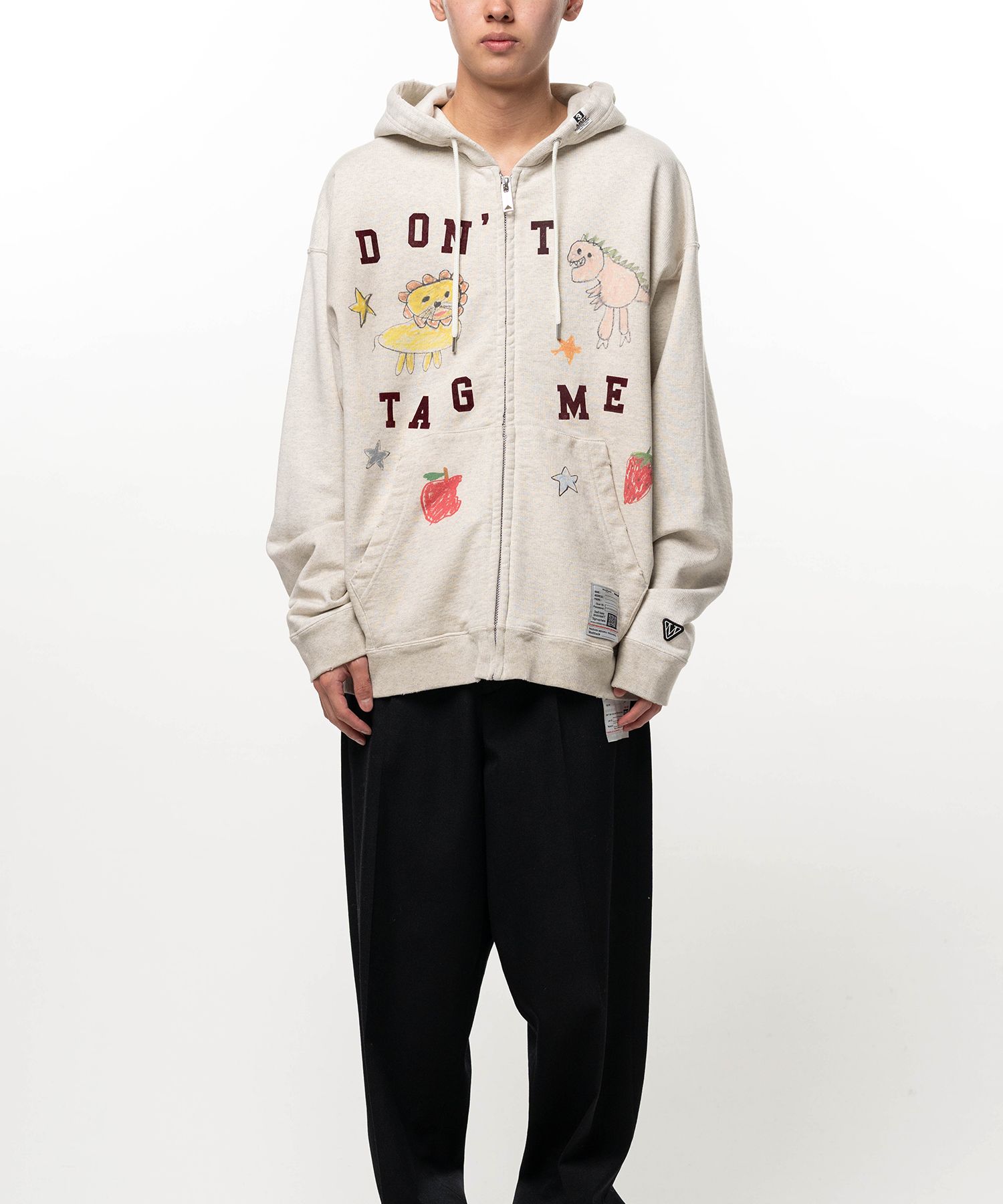 Kids Doodle Printed Zip-up Hoodie