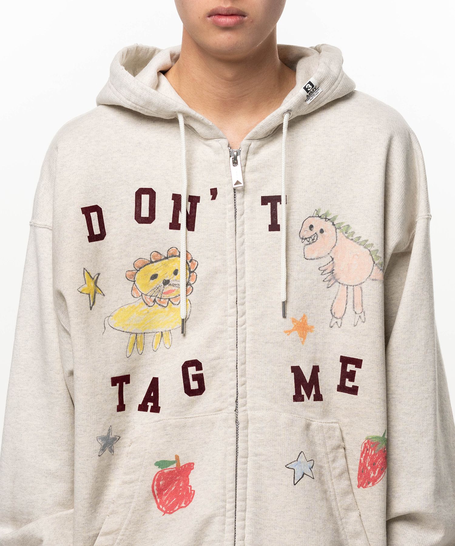 Kids Doodle Printed Zip-up Hoodie