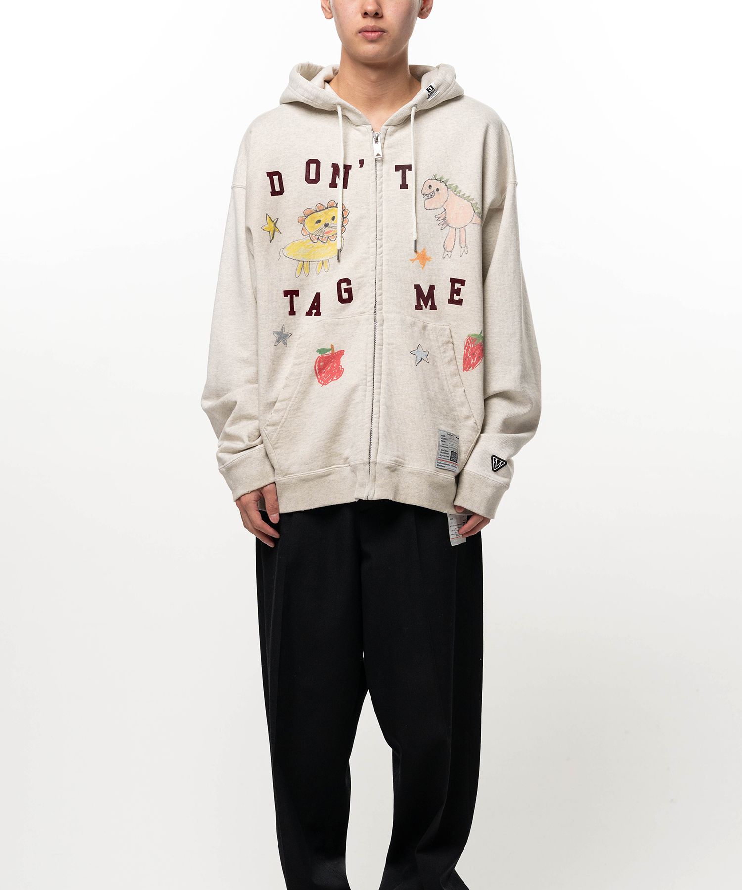 Kids Doodle Printed Zip-up Hoodie