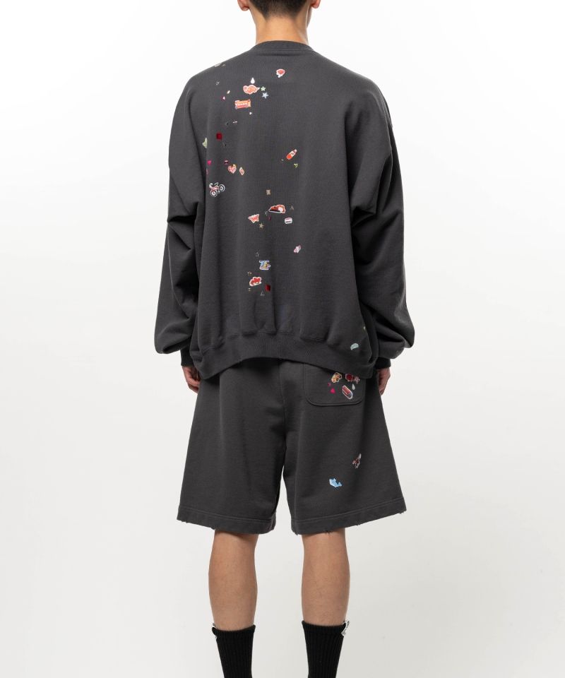 Kids Sticker Printed Sweatshirt