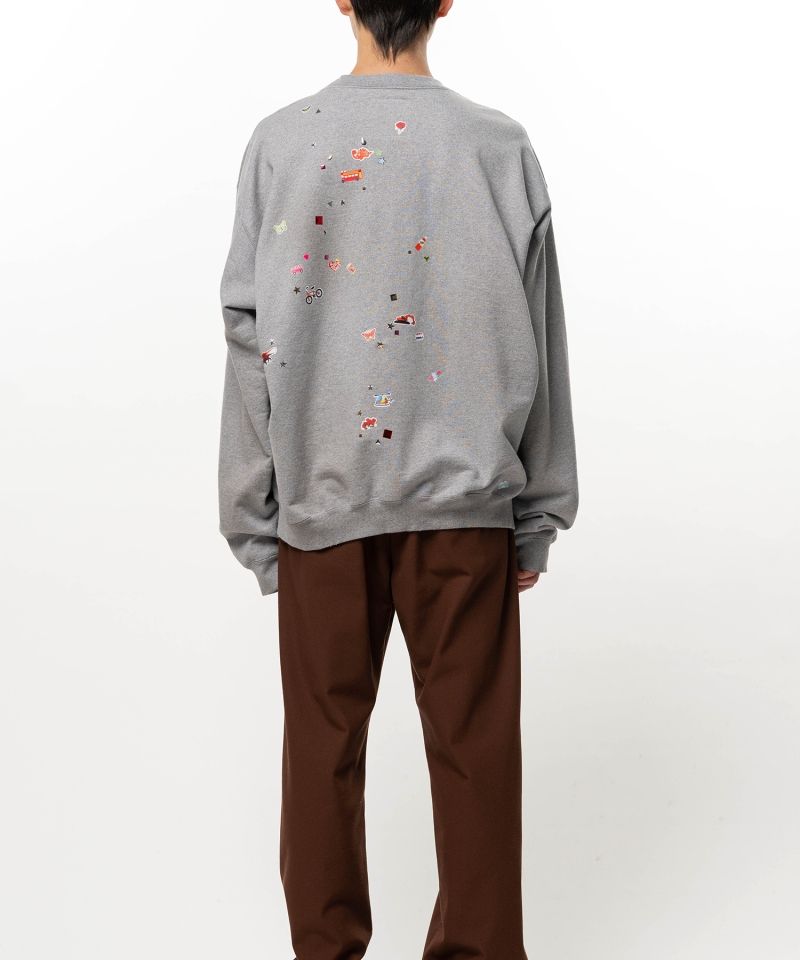 Kids Sticker Printed Sweatshirt
