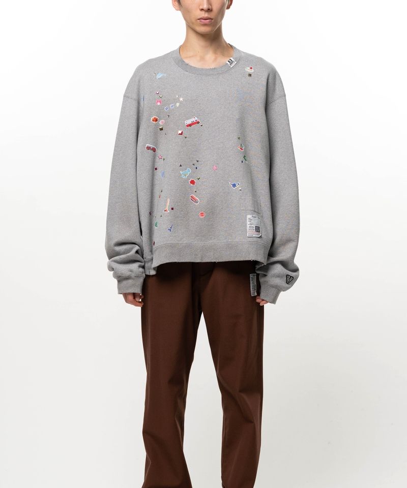 Kids Sticker Printed Sweatshirt