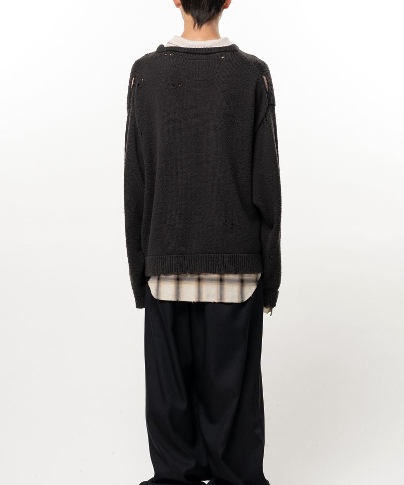 Triple Layered Collared Knit Sweater