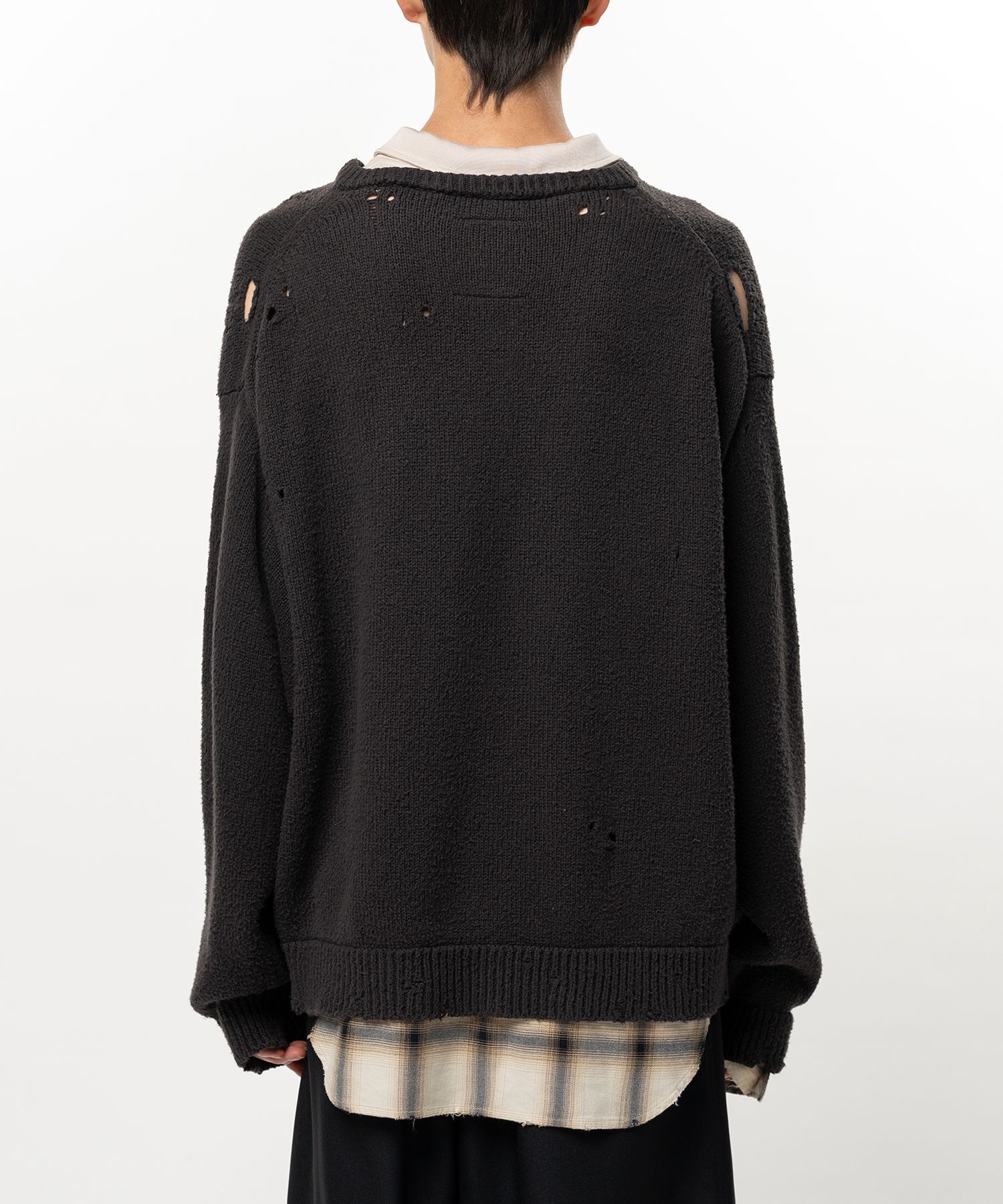 Triple Layered Collared Knit Sweater
