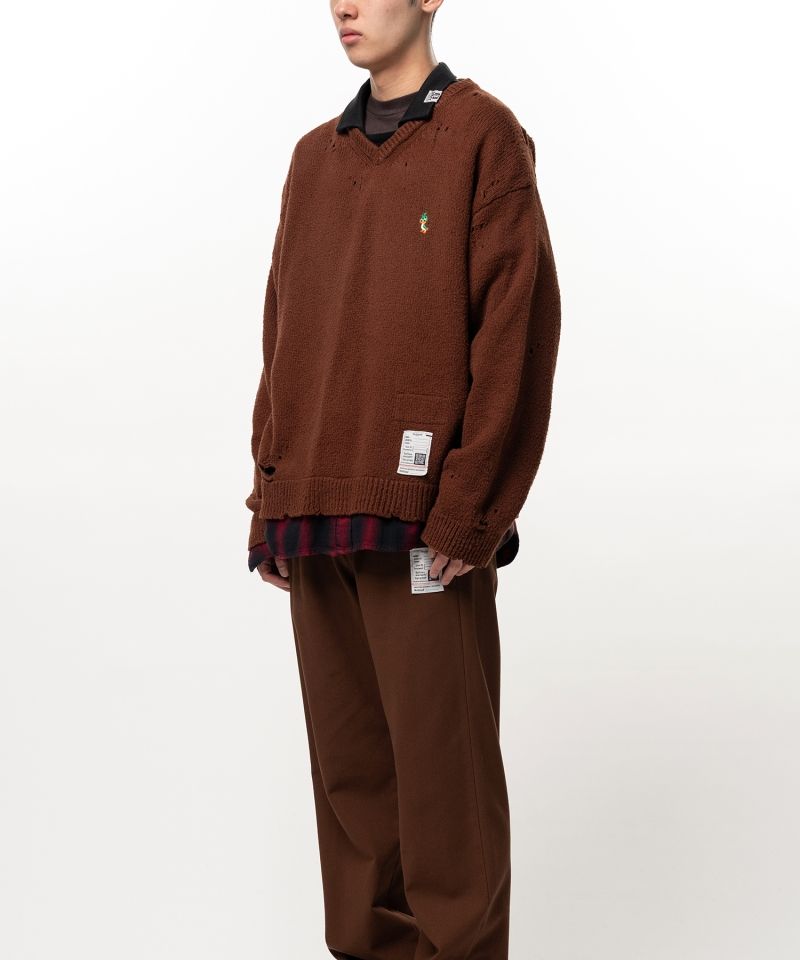 Triple Layered Collared Knit Sweater
