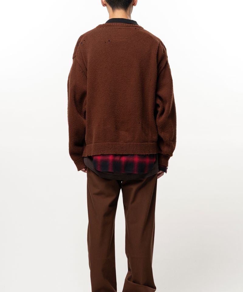 Triple Layered Collared Knit Sweater