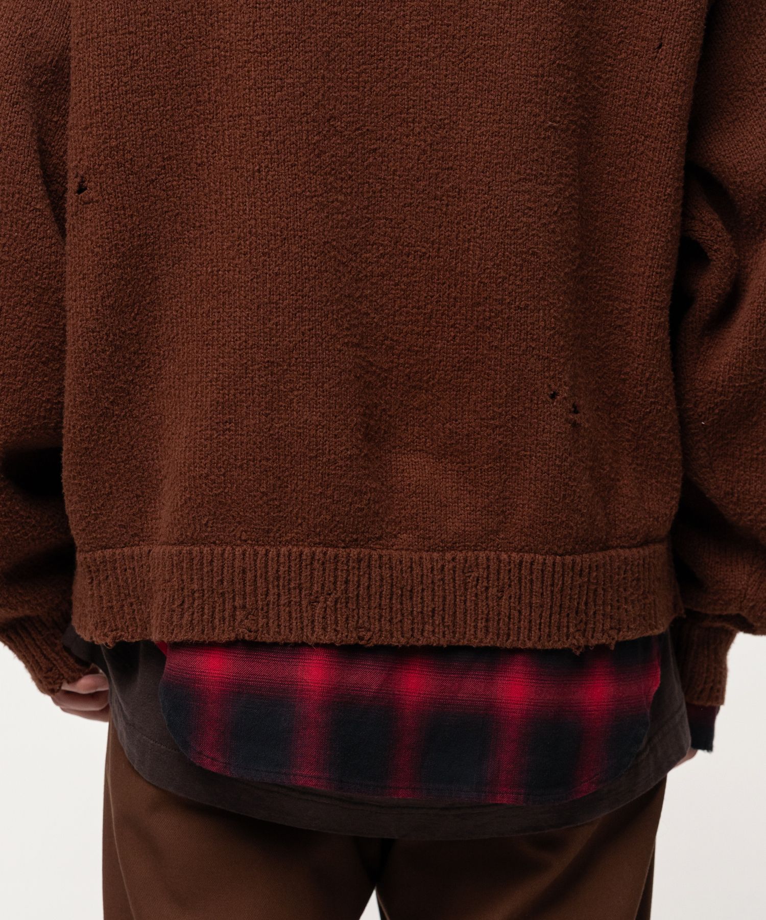 Triple Layered Collared Knit Sweater
