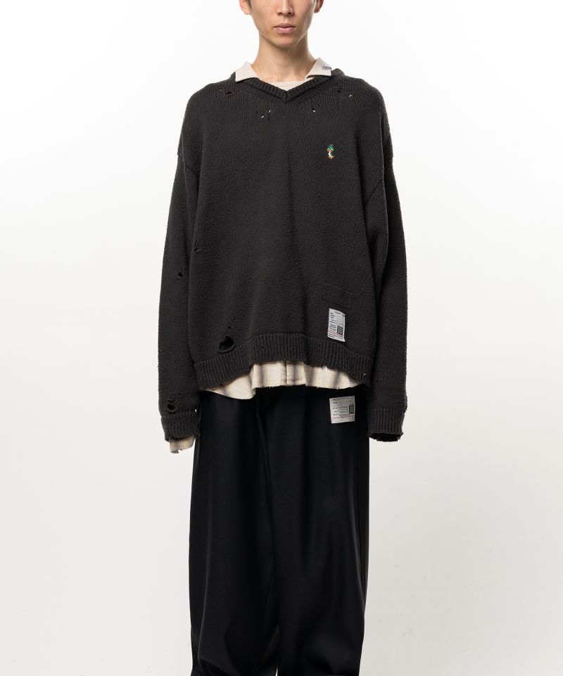 Triple Layered Collared Knit Sweater