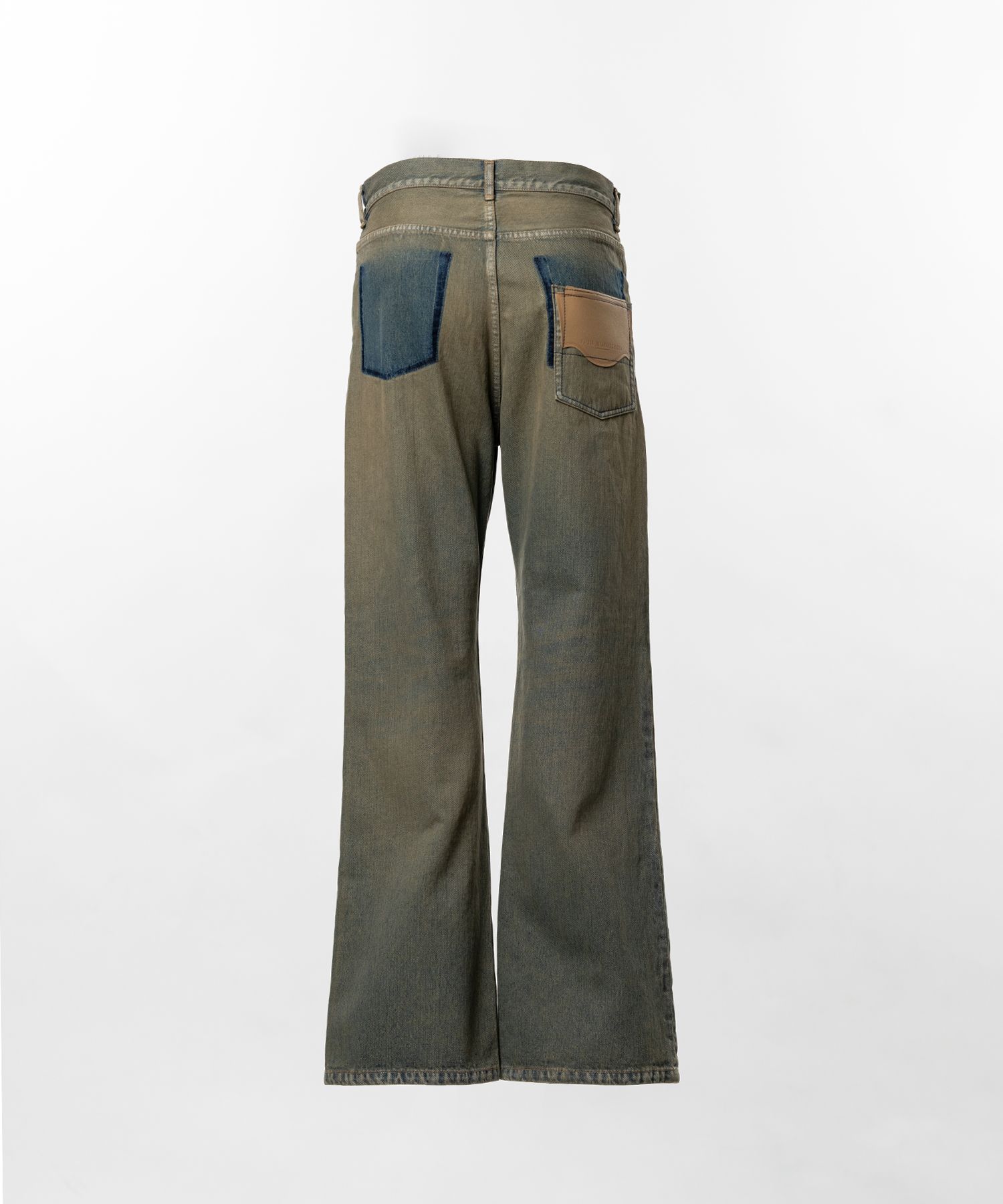 Flared Denim Pants