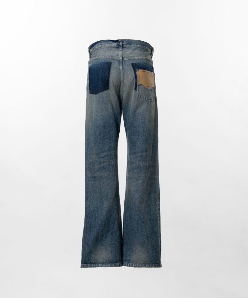 Flared Denim Pants