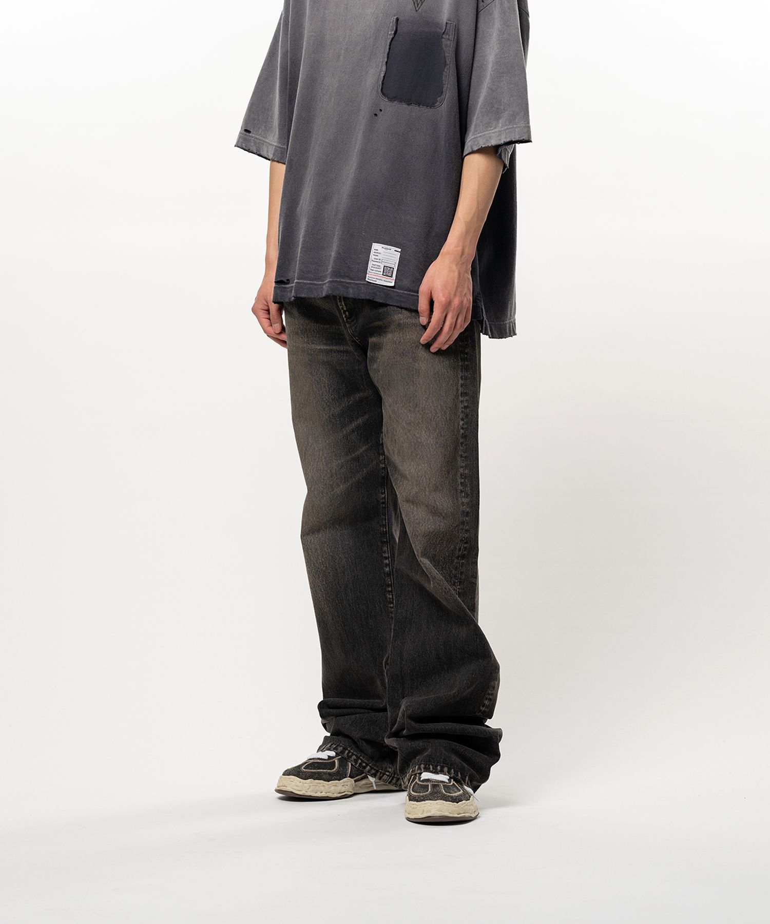 Flared Denim Pants