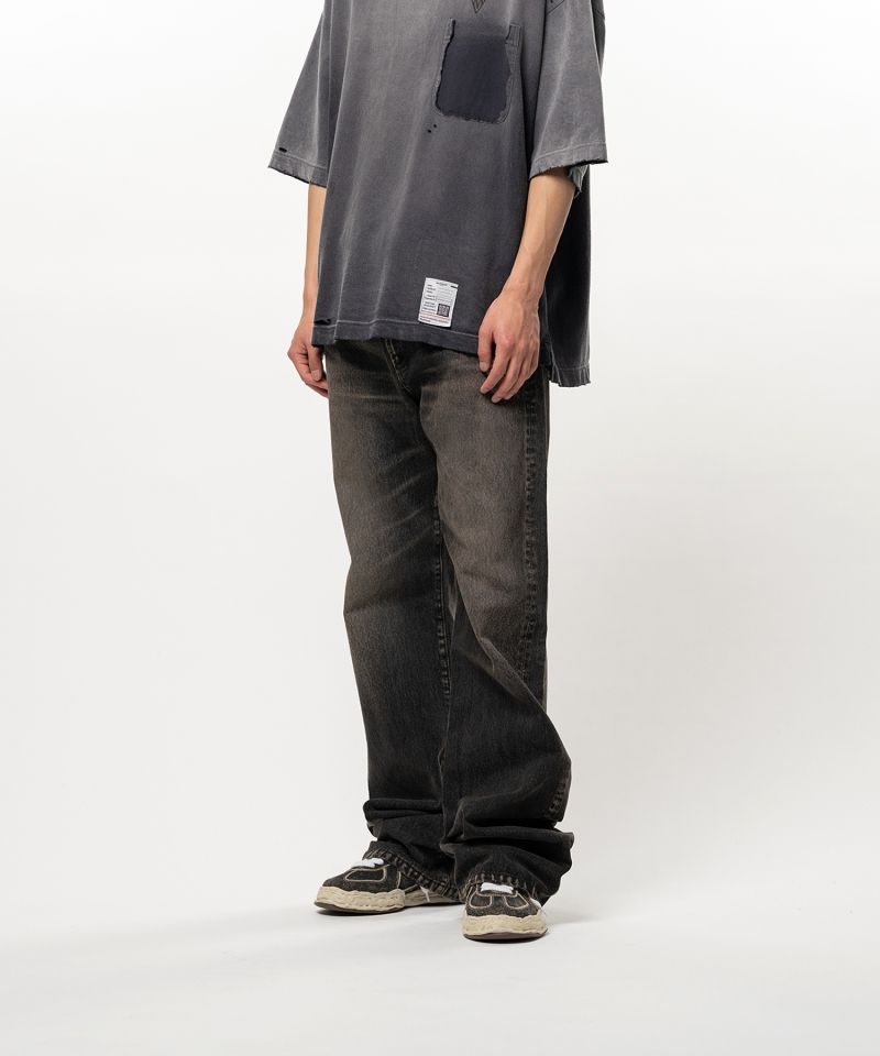 Flared Denim Pants