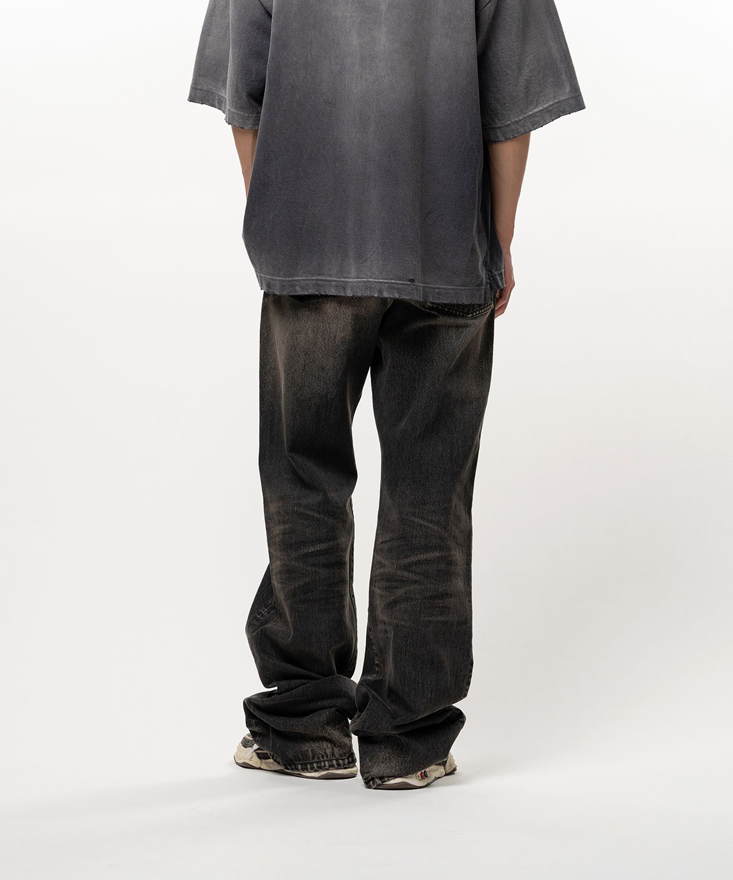 Flared Denim Pants