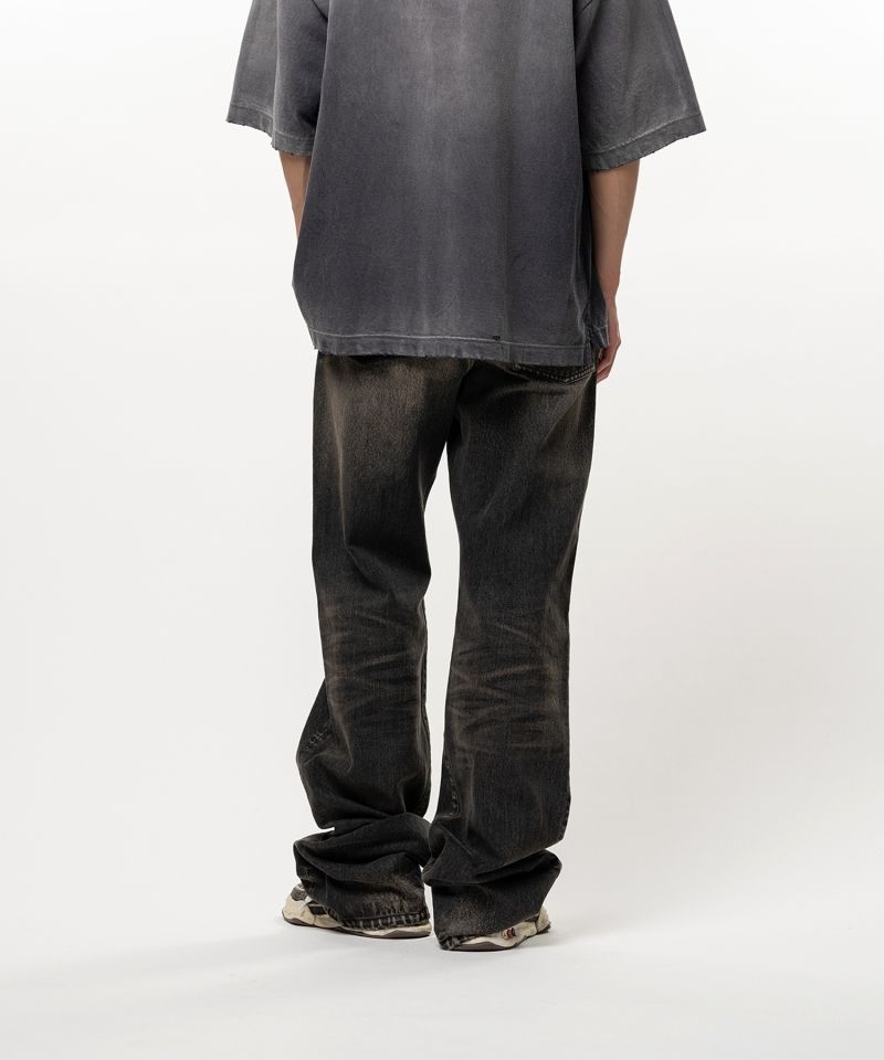 Flared Denim Pants