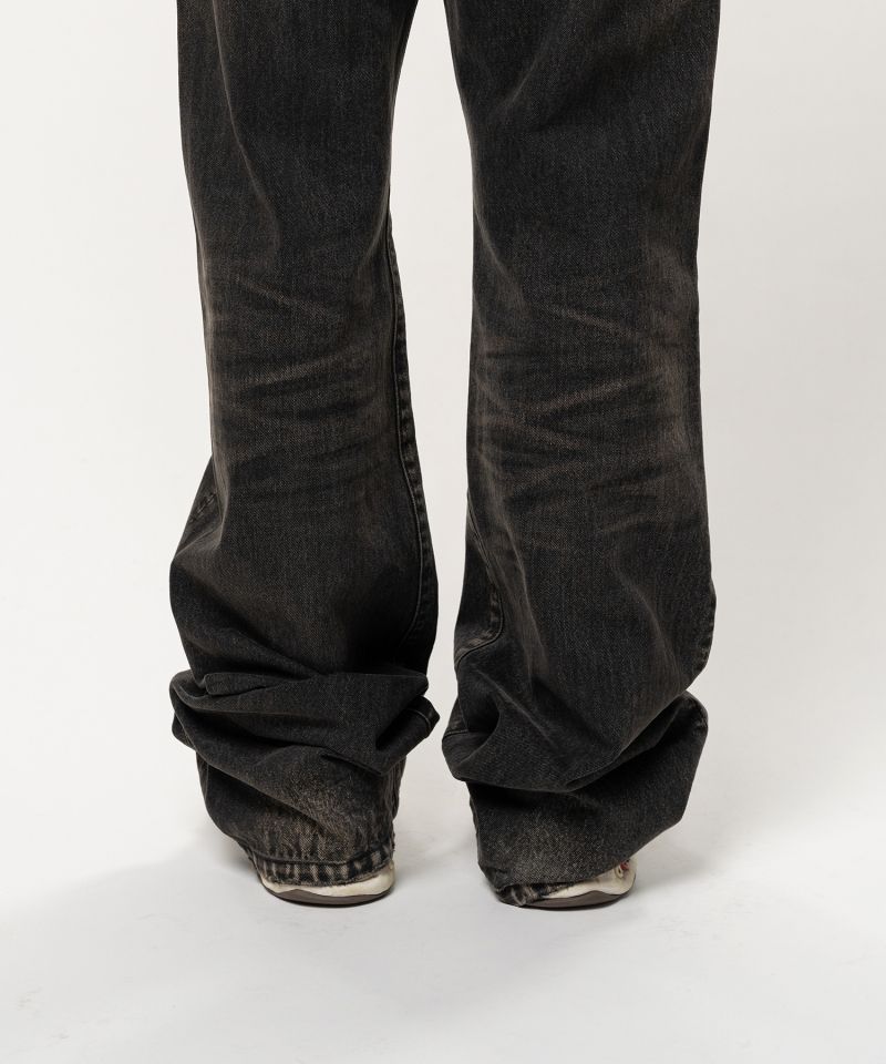 Flared Denim Pants