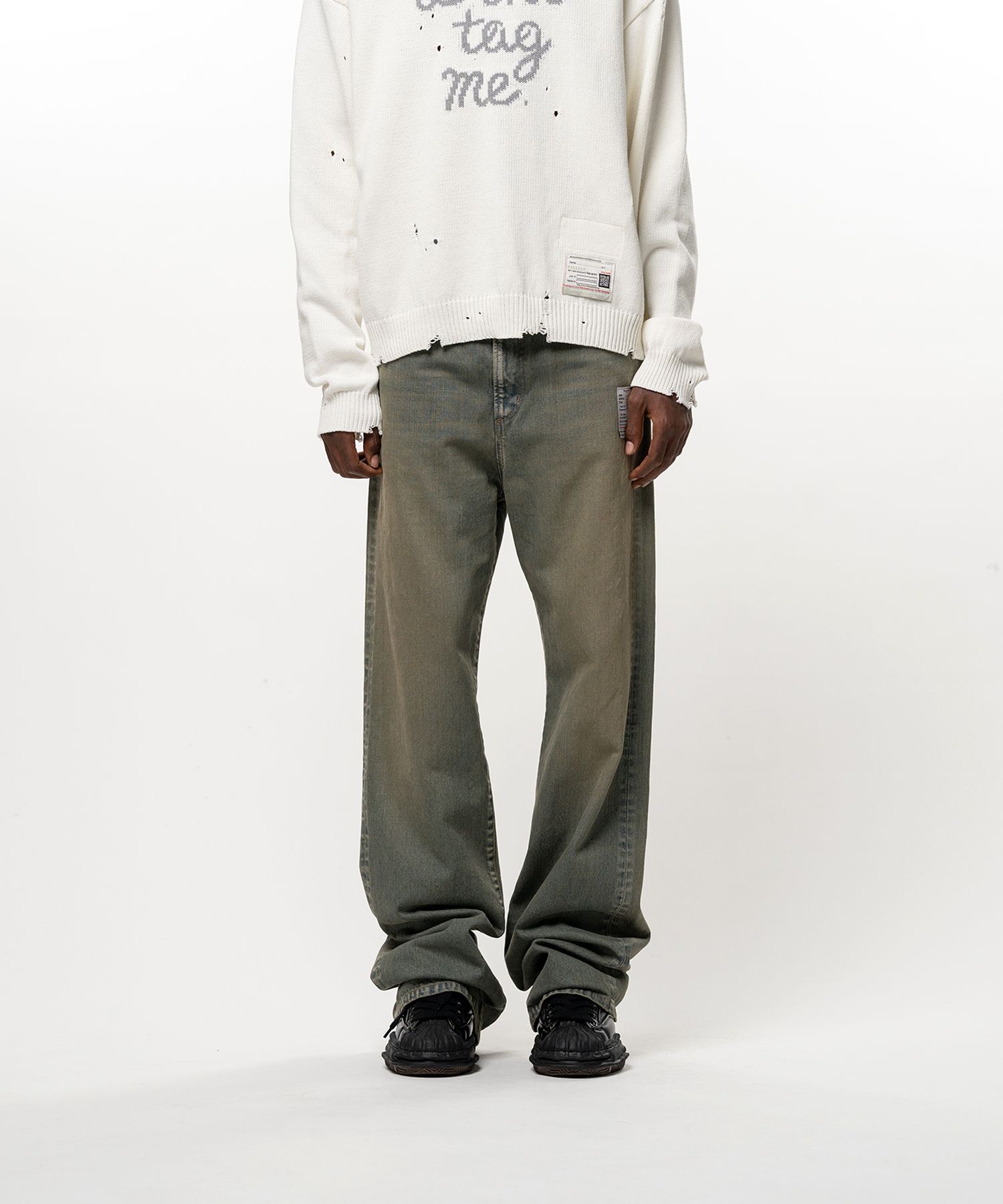Flared Denim Pants