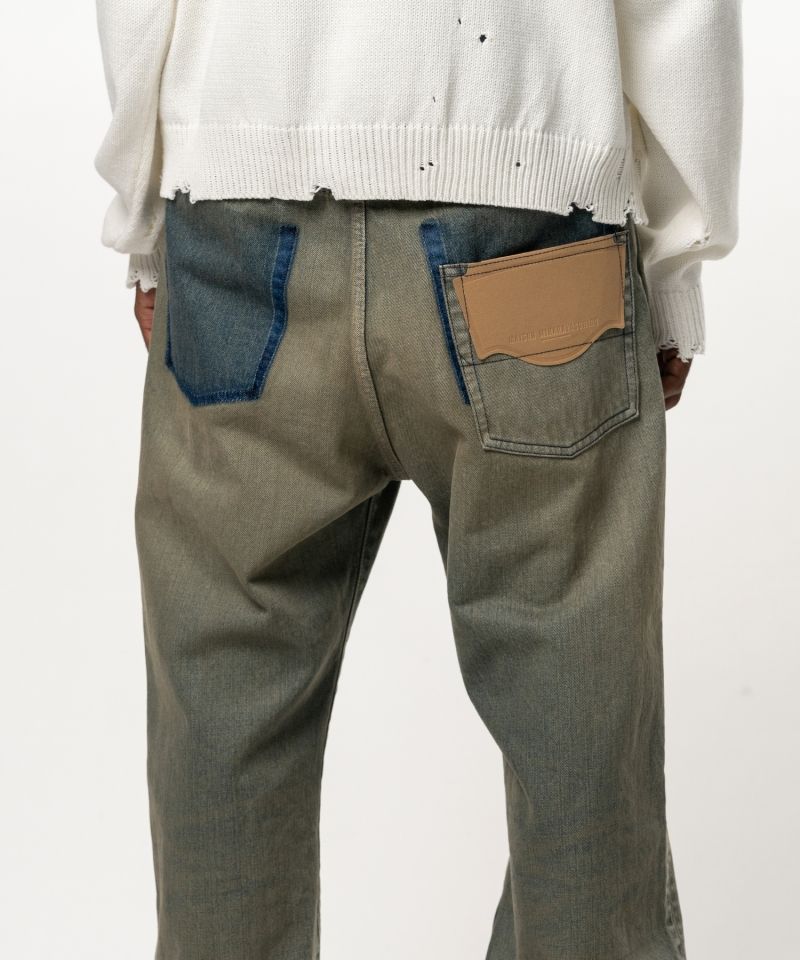 Flared Denim Pants
