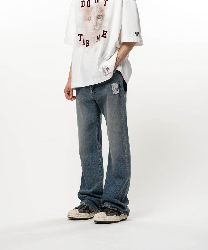 Flared Denim Pants