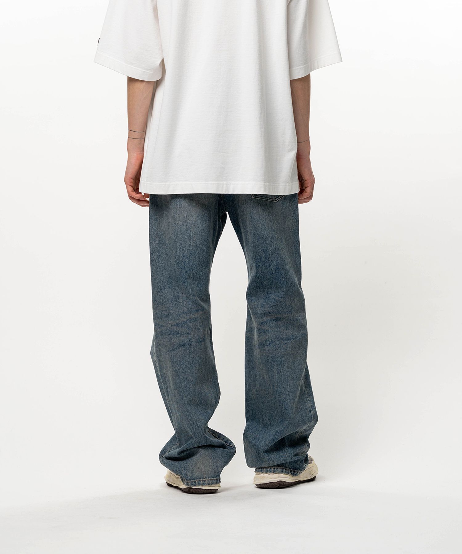 Flared Denim Pants