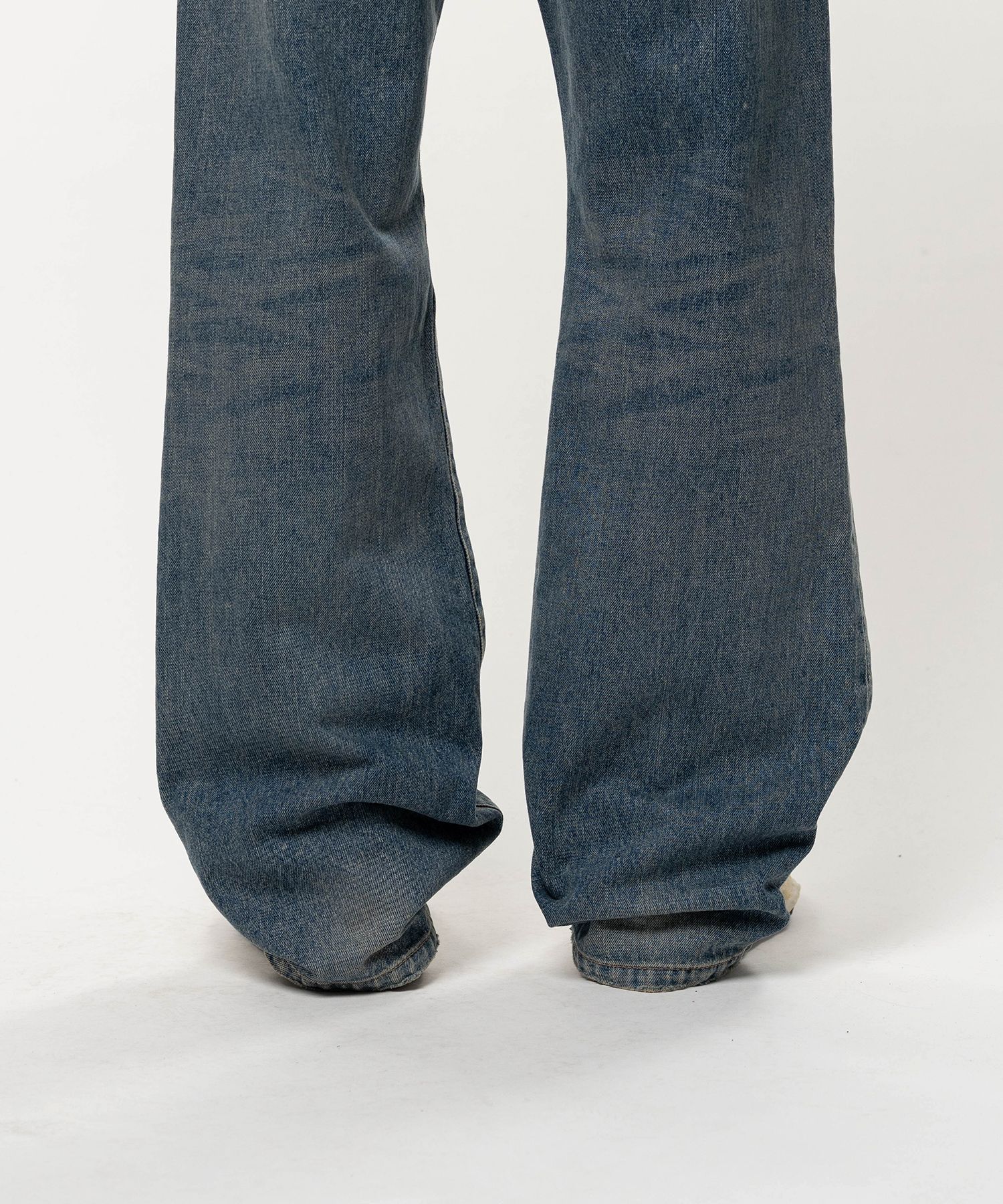 Flared Denim Pants