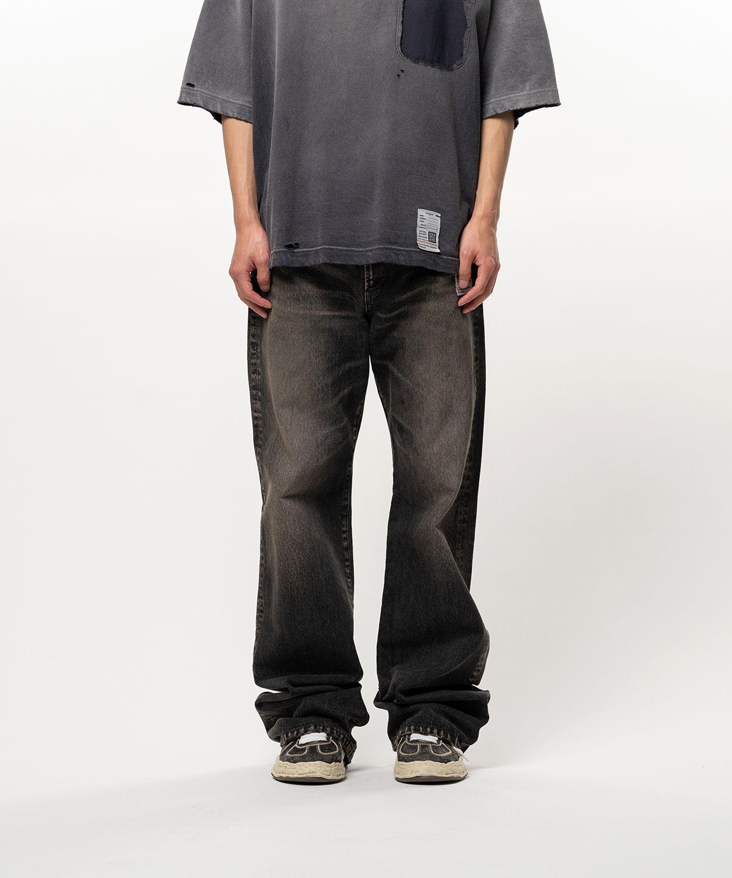 Flared Denim Pants