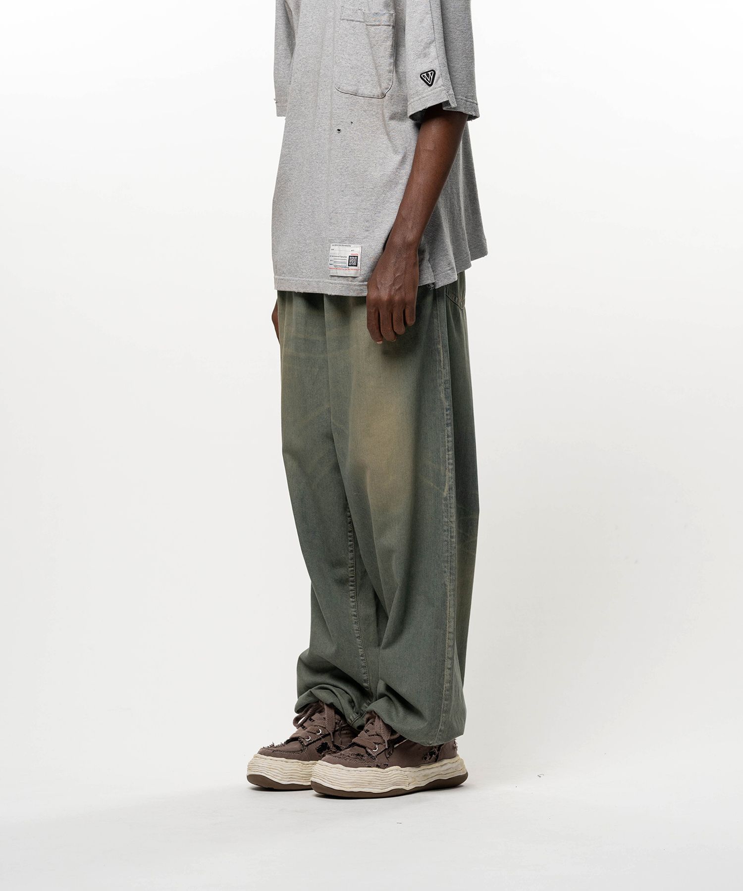 Light Oz Denim Wide Pants