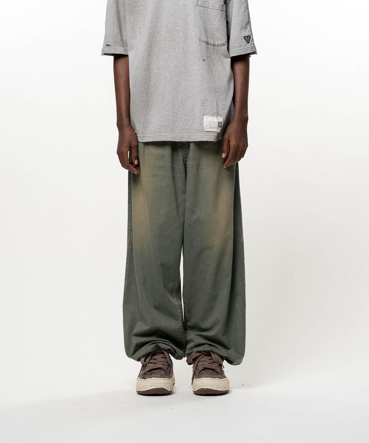 Light Oz Denim Wide Pants