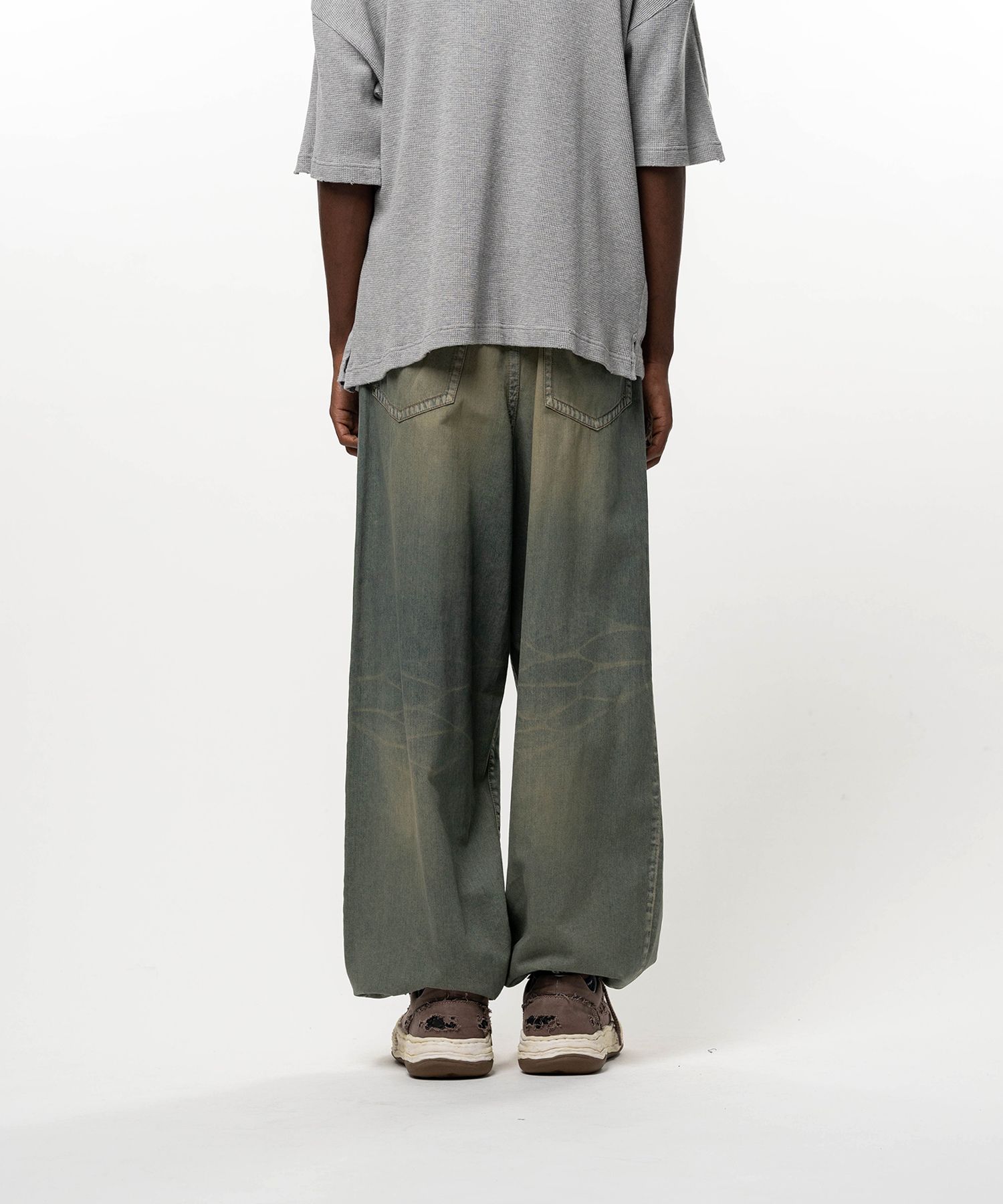 Light Oz Denim Wide Pants
