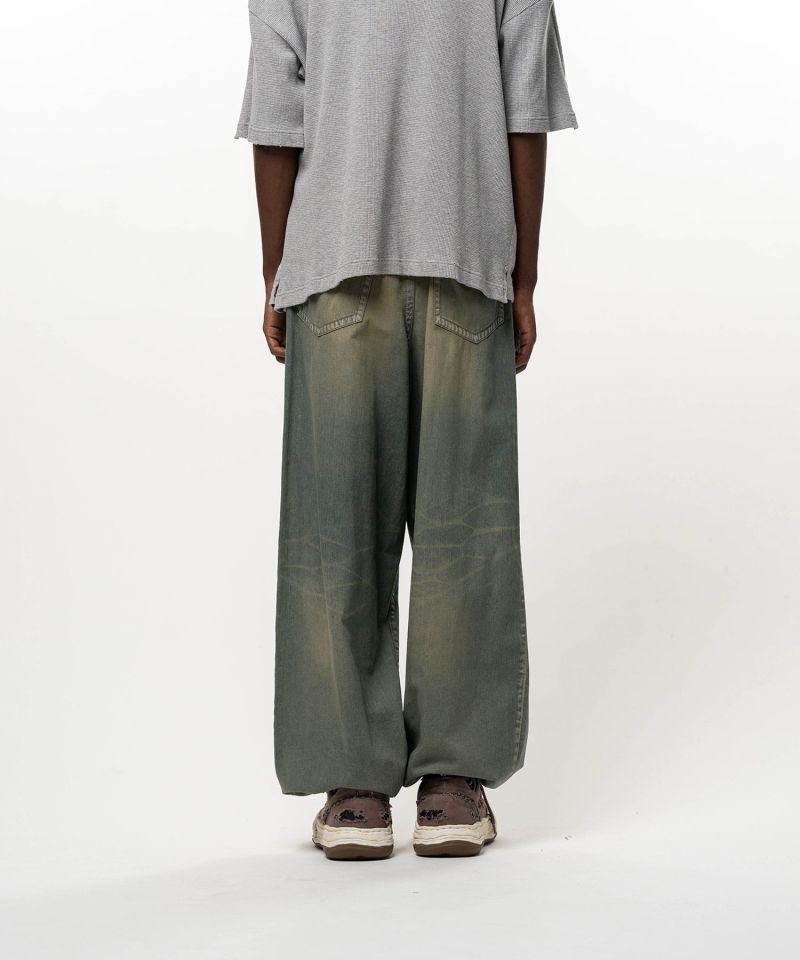 Light Oz Denim Wide Pants