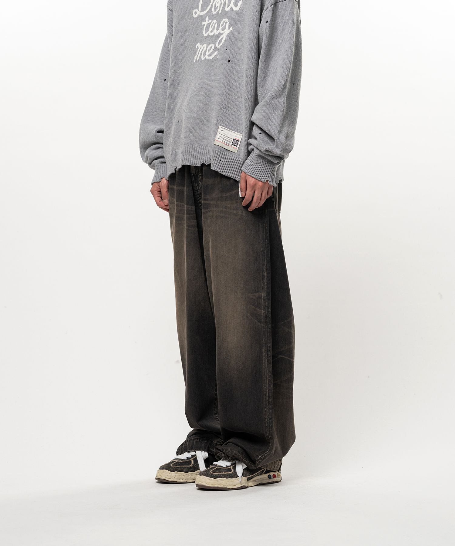 Light Oz Denim Wide Pants