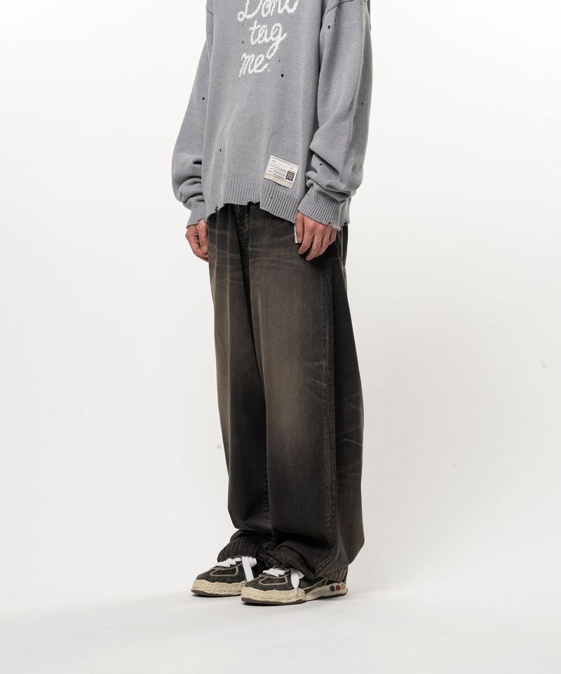 Light Oz Denim Wide Pants