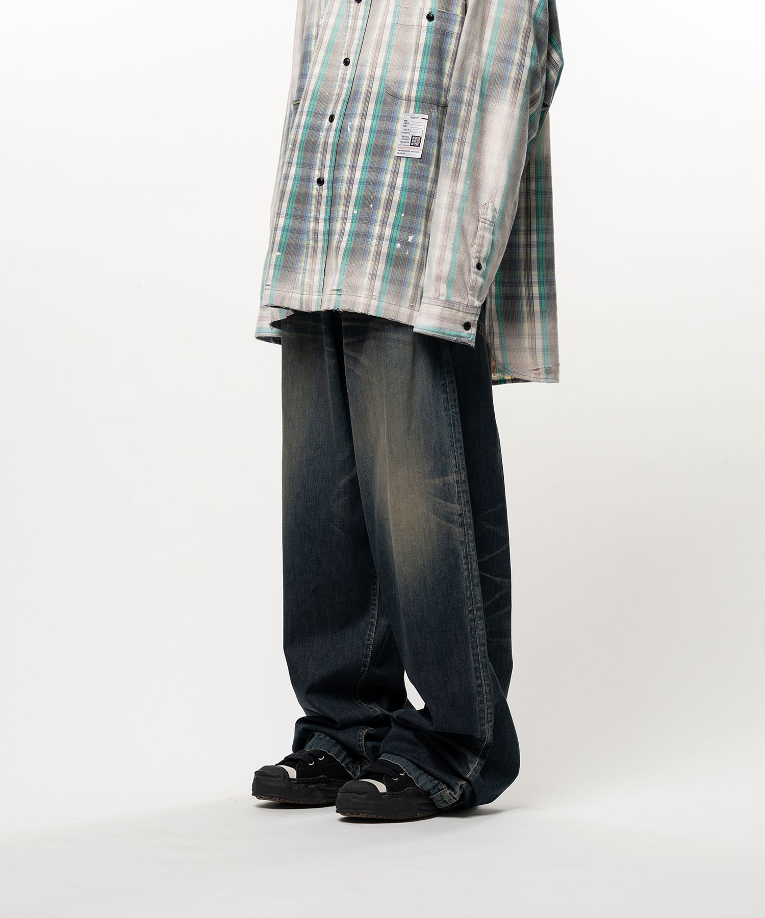 Light Oz Denim Wide Pants