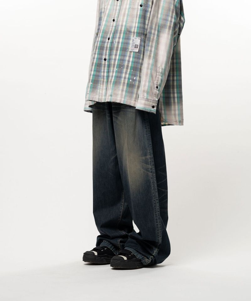Light Oz Denim Wide Pants