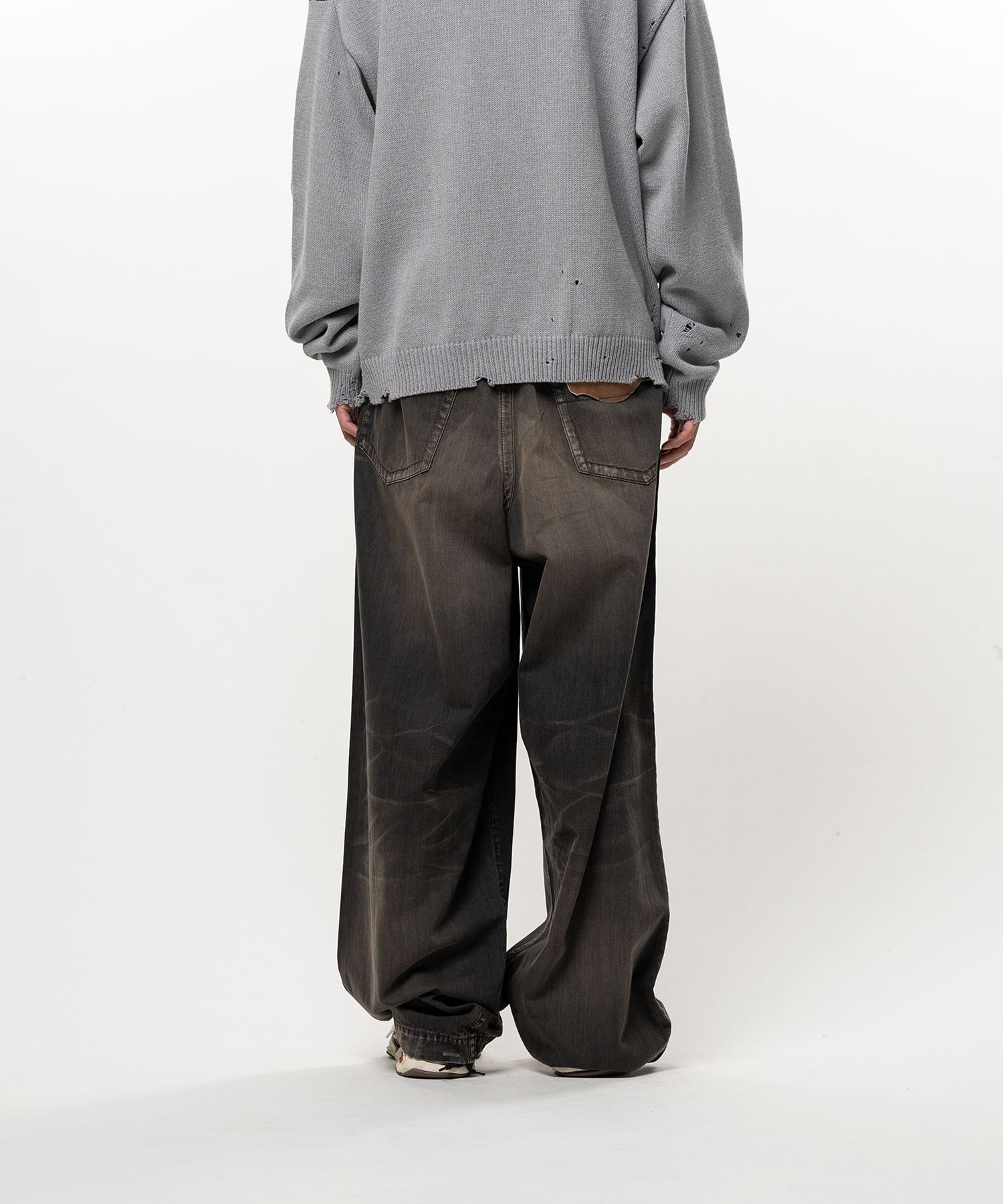 Light Oz Denim Wide Pants