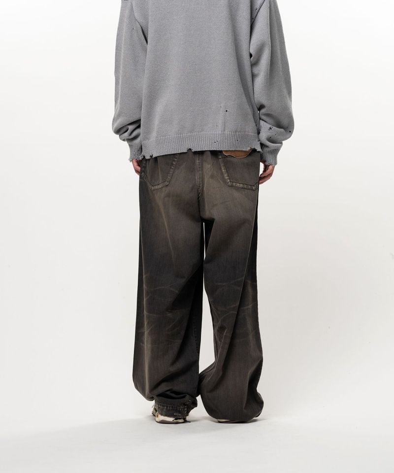 Light Oz Denim Wide Pants