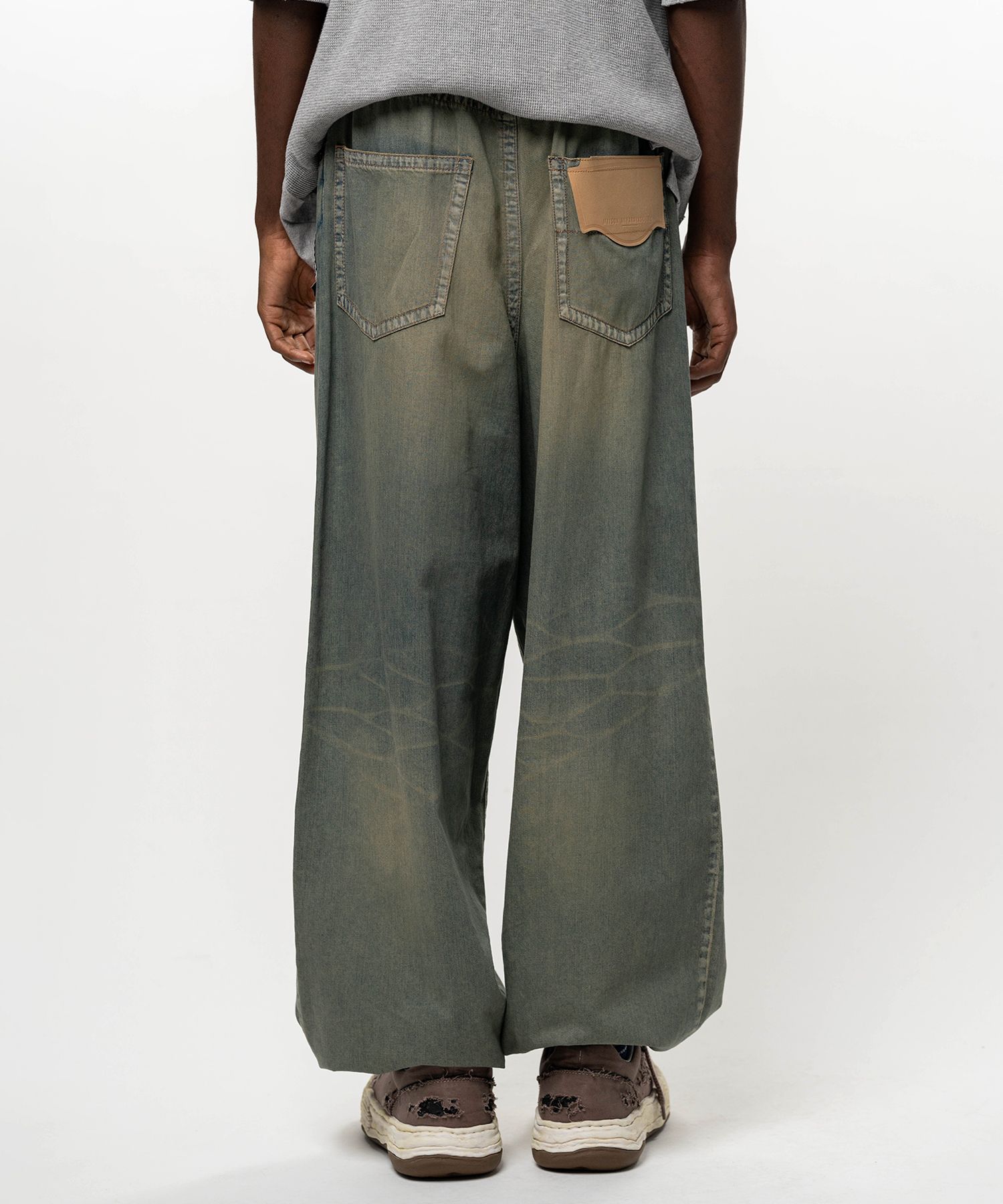 Light Oz Denim Wide Pants