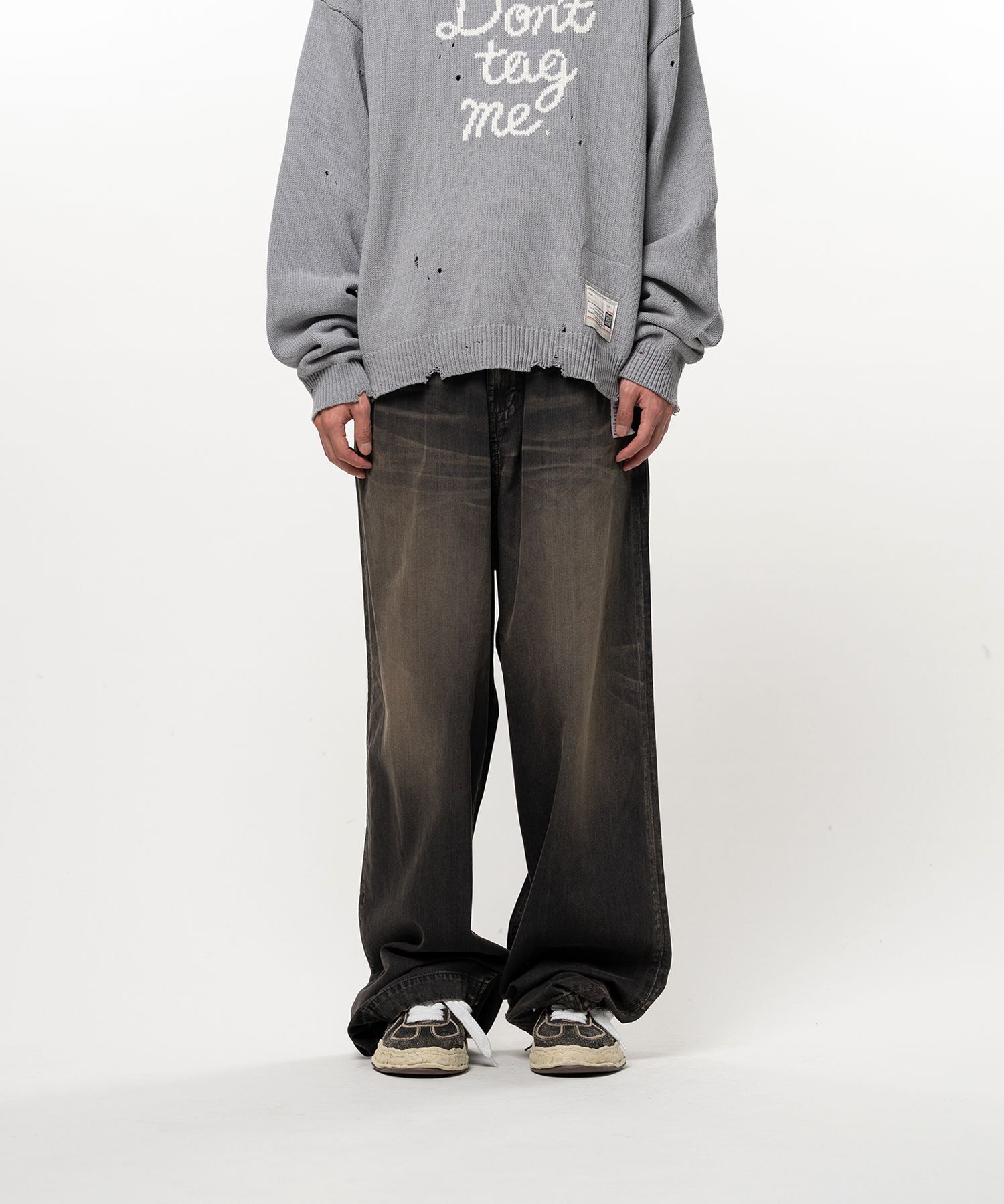 Light Oz Denim Wide Pants