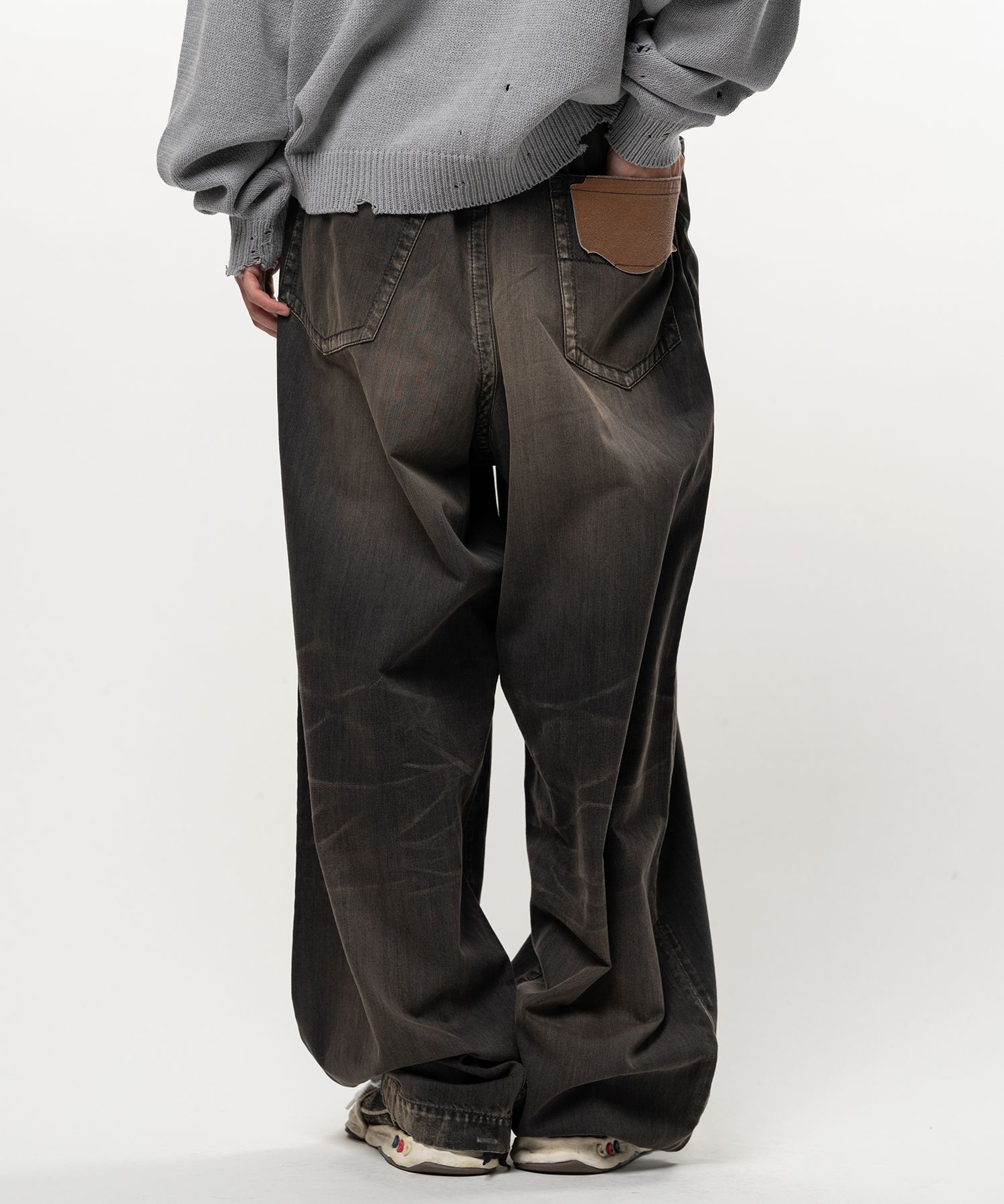 Light Oz Denim Wide Pants