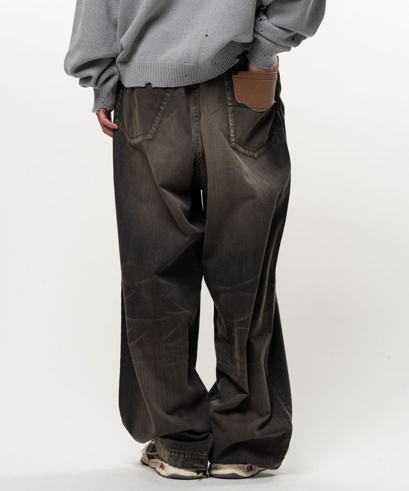 Light Oz Denim Wide Pants