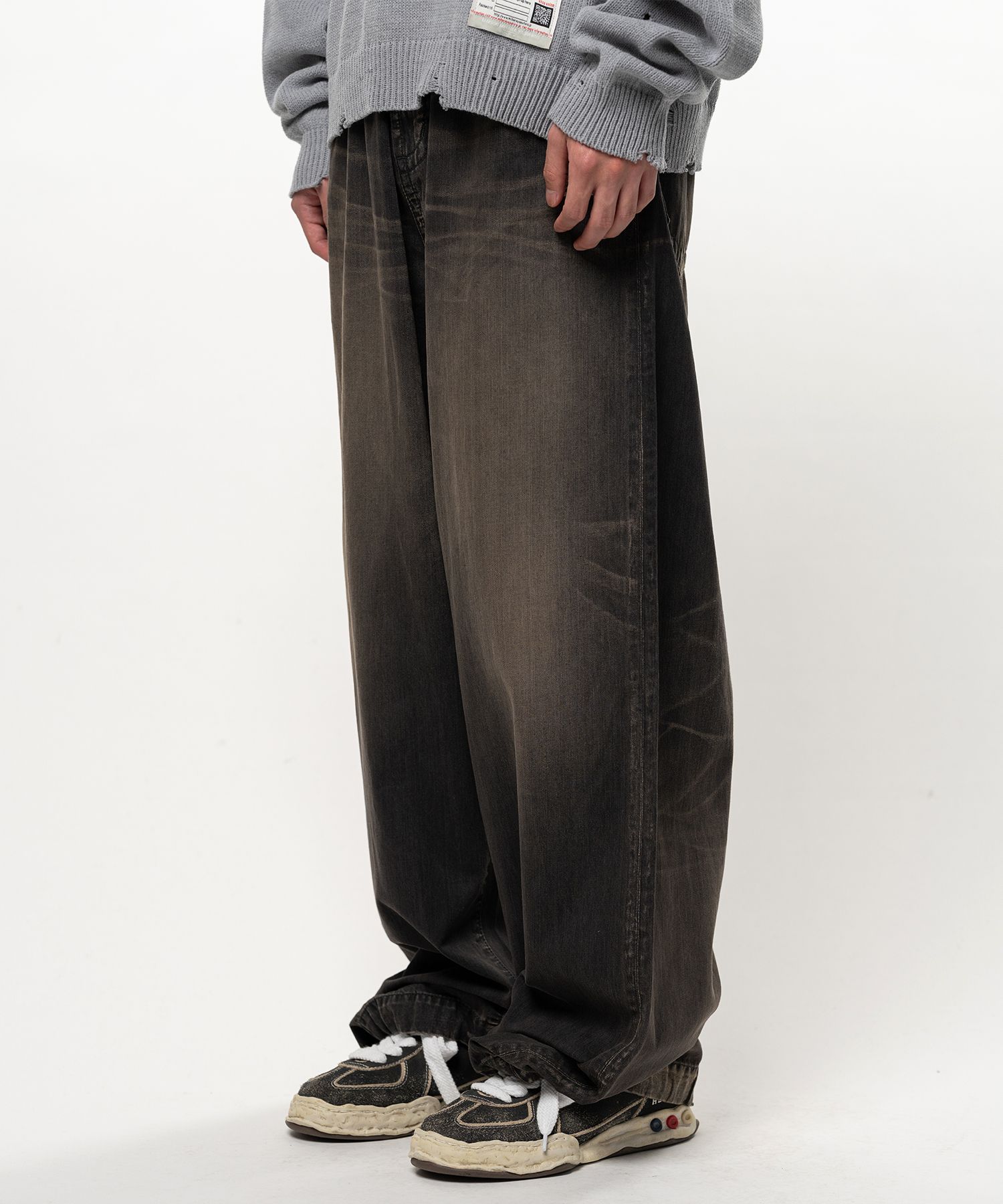 Light Oz Denim Wide Pants