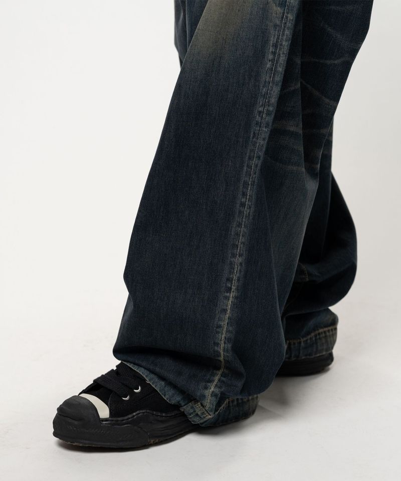 Light Oz Denim Wide Pants