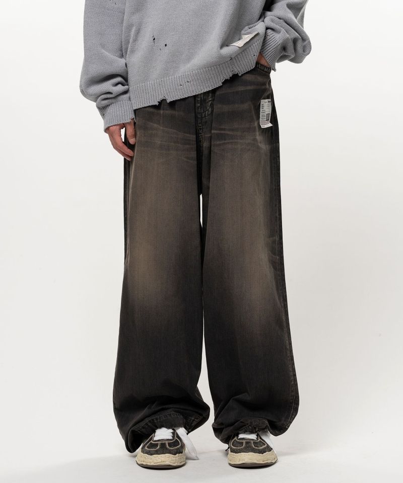 Light Oz Denim Wide Pants
