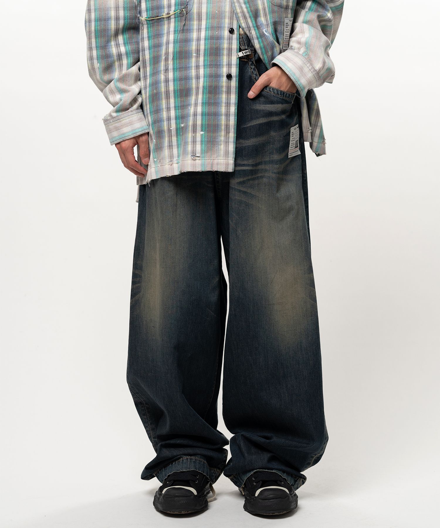 Light Oz Denim Wide Pants