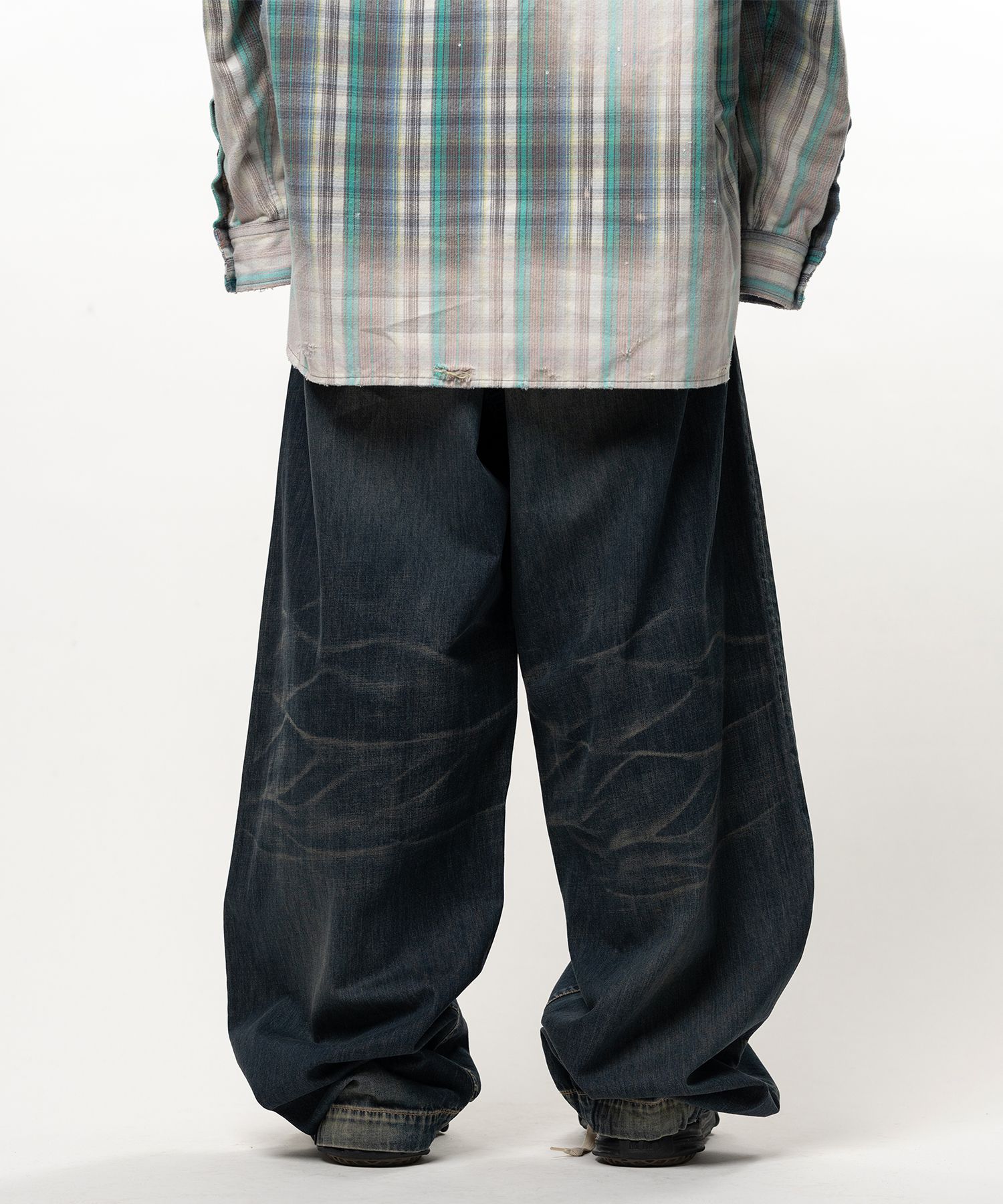 Light Oz Denim Wide Pants