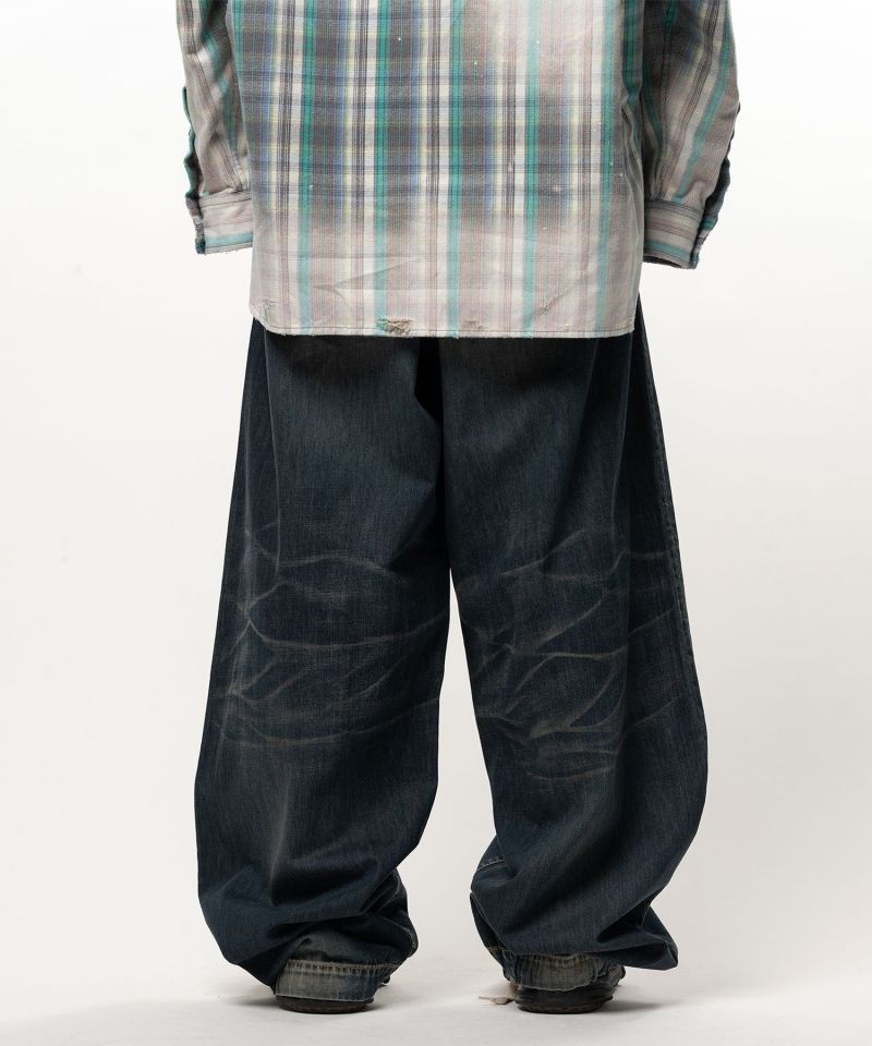 Light Oz Denim Wide Pants