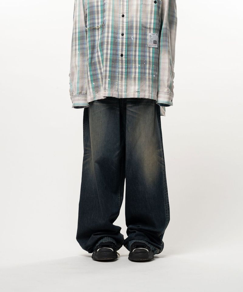 Light Oz Denim Wide Pants