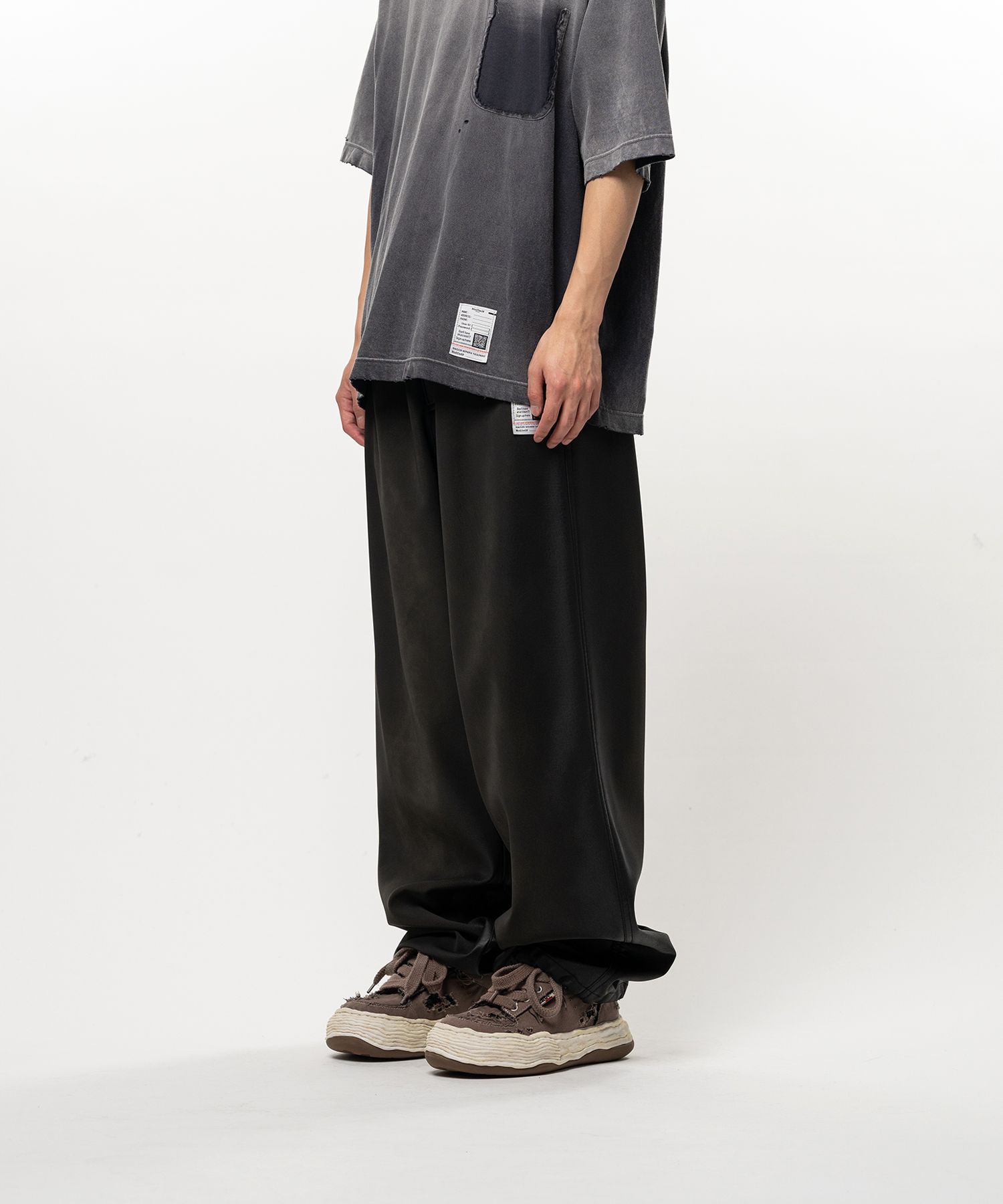 Coated Wide Pants