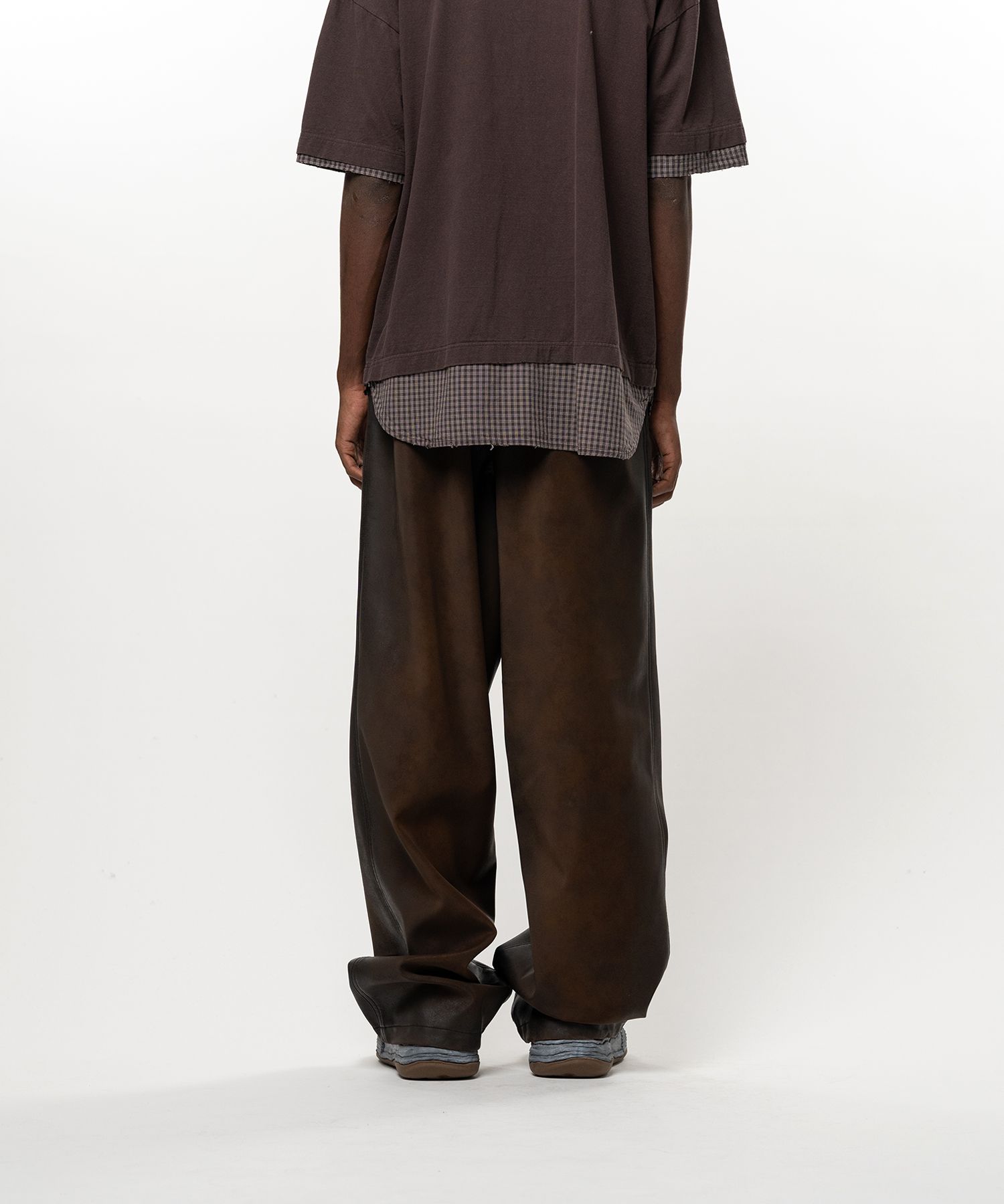Coated Wide Pants